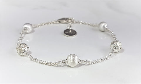 Armband Silverkulor