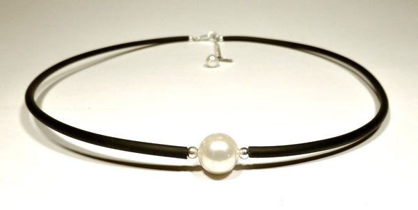 Halsband Rubber Pearl