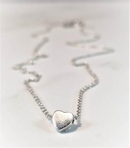 Halsband Silverhjärta